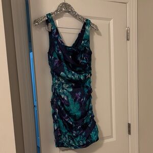 Like new express ruched floral dress sz 4